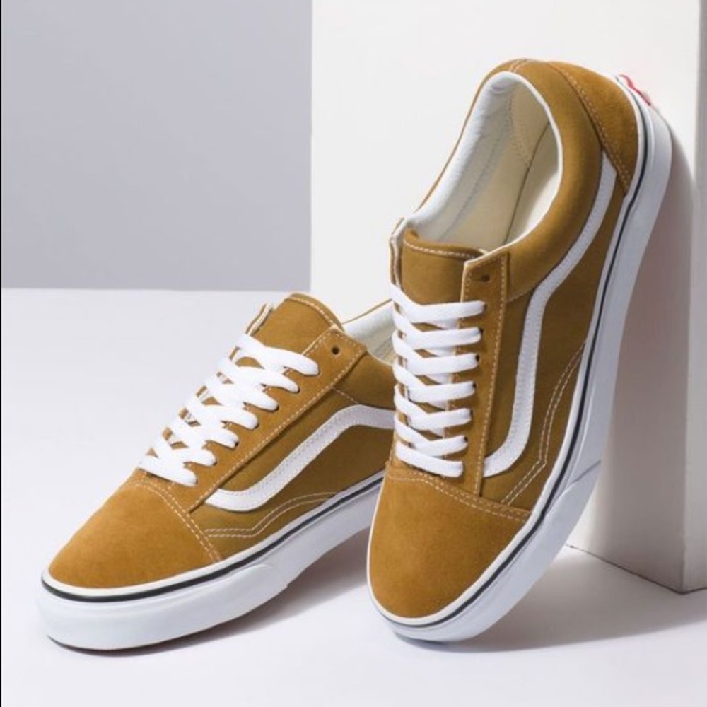 Old Skool Suede Canvas Cumin True White Trainers